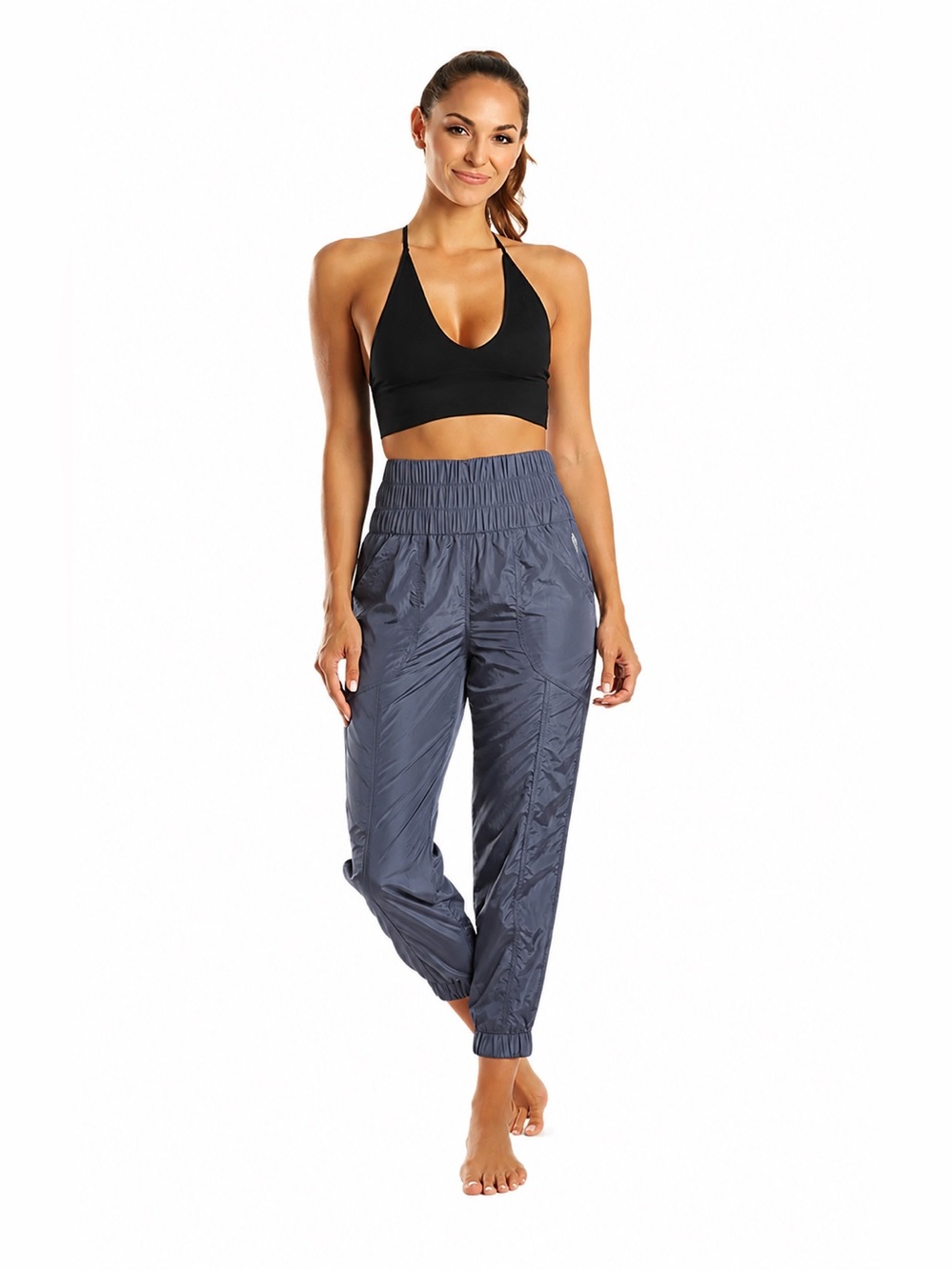 NWOT Free People Movement The Way Home Jogger Pant Deep Sea Blue Size Small